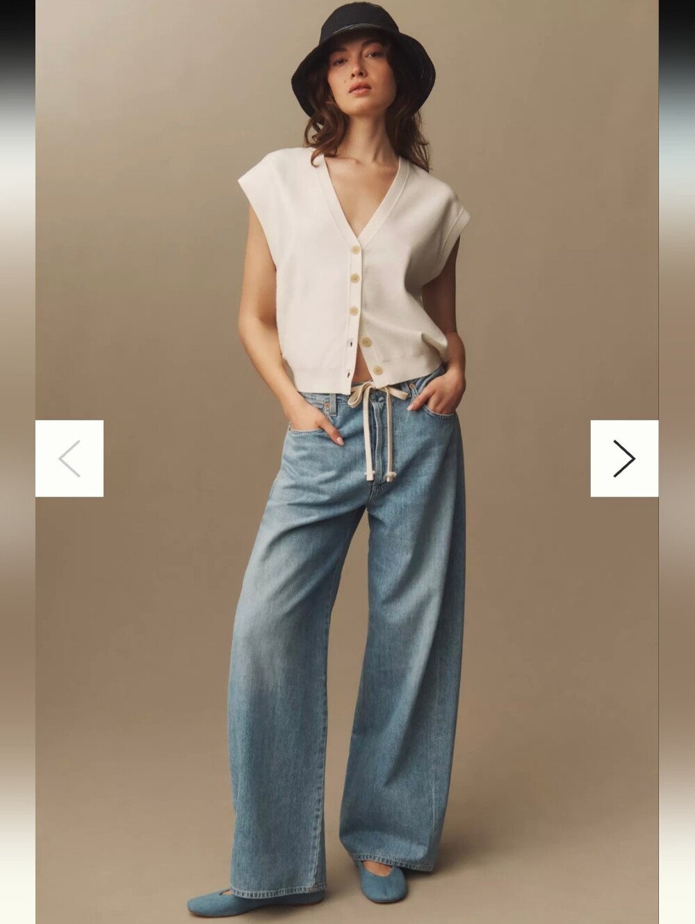 Citizens of Humanity Brynn Drawstring High-Rise Wide-Leg Jeans